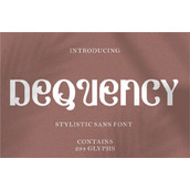Dequency字体