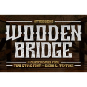 Wooden bridge字体