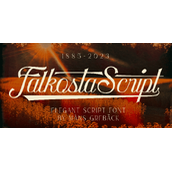 Falkosta script字体