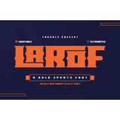Larof outline字体
