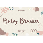 Baby brushes字体