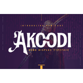 Akood itrial字体