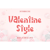 Valentine style字体