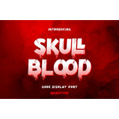 Skull blood字体