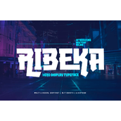 Ribeka trial字体