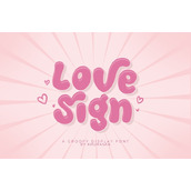 Love sign字体