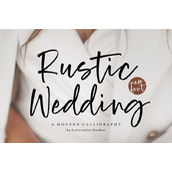 Rustic wedding字体