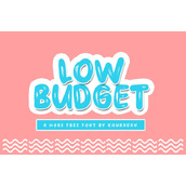 Low budget字体