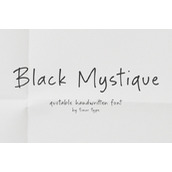 Black mystique字体
