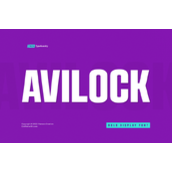 Avilock bold字体