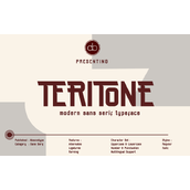 Teritone字体