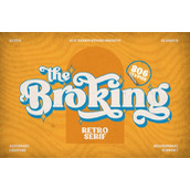 Broking字体