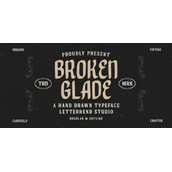 broken glade字体
