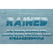 rained字体