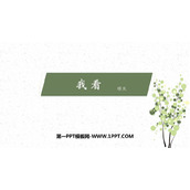 《我看》PPT精品教学课件