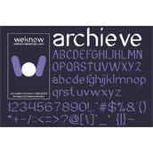 Archieve字体