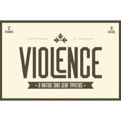 violence字体
