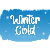 winter cold字体