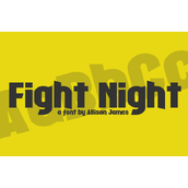 Fight Night字体