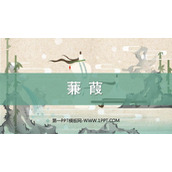《蒹葭》PPT精品课件下载