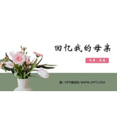 《回忆我的母亲》PPT精品课件下载