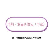《汤姆·索亚历险记》PPT免费课件下载