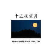 《十五夜望月》古诗三首PPT免费下载
