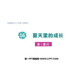 《夏天里的成长》PPT课件下载(第1课时)