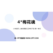 《梅花魂》PPT免费教学课件