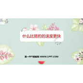 《什么比猎豹的速度更快》PPT免费教学课件