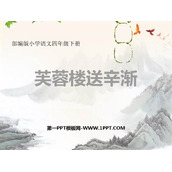 《芙蓉楼送辛渐》PPT免费下载