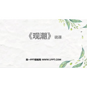 《观潮》PPT说课课件