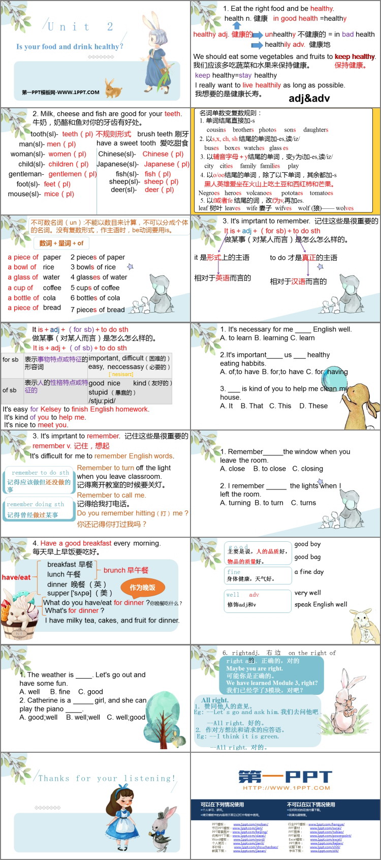 《Is your food and drink healthy?》PPT教学课件