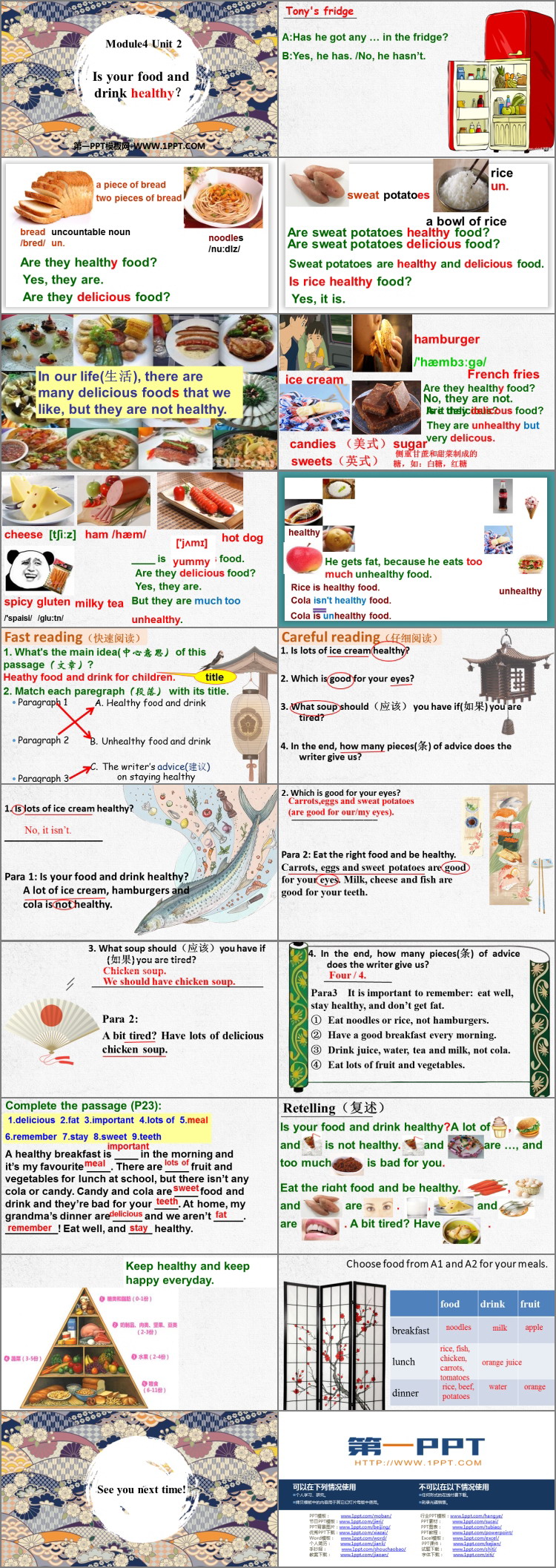 《Is your food and drink healthy?》PPT下载