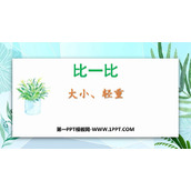 《大小、轻重》比一比PPT教学课件