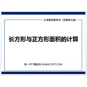 《长方形和正方形的面积计算》长方形和正方形的面积PPT免费下载