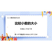 《比较小数的大小》小数的初步认识PPT课件下载