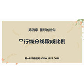 《平行线分线段成比例》图形的相似PPT精品课件