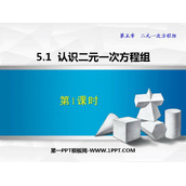 《认识二元一次方程组》二元一次方程组PPT免费下载(第1课时)