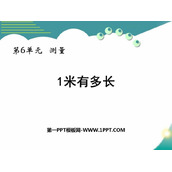 《1米有多长》测量PPT免费课件