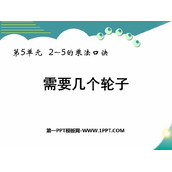 《需要几个轮子》2~5的乘法口诀PPT精品课件