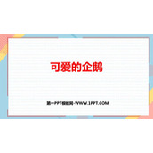 《可爱的企鹅》加与减PPT免费课件