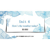 《How's the weather today?》PPT优秀课件(第1课时)