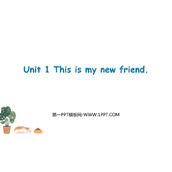 《This is my new friend》PPT优质课件