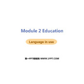 《Language in use》Education PPT教学课件