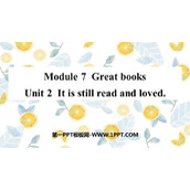 《It is still read and loved》Great books PPT精品课件