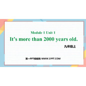 《It's more than 2000 years old》Wonders of the world PPT优质课件