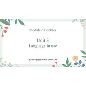《Language in use》Hobbies PPT课件下载