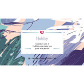 《Hobbies can make you grow as a person》Hobbies PPT免费下载