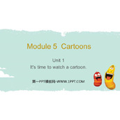 《It's time to watch a cartoon》Cartoon stories PPT免费课件下载
